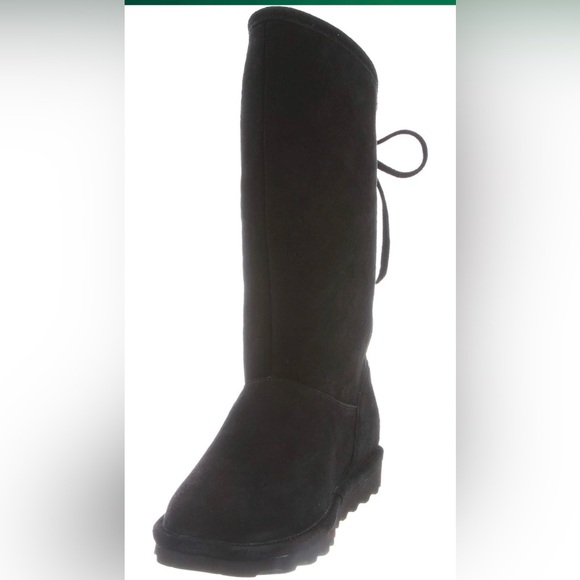 NWT Bearpaw Phylly Women’s Black Suede Winter Staple Wool Lined Snow Boot 13 - Picture 3 of 10